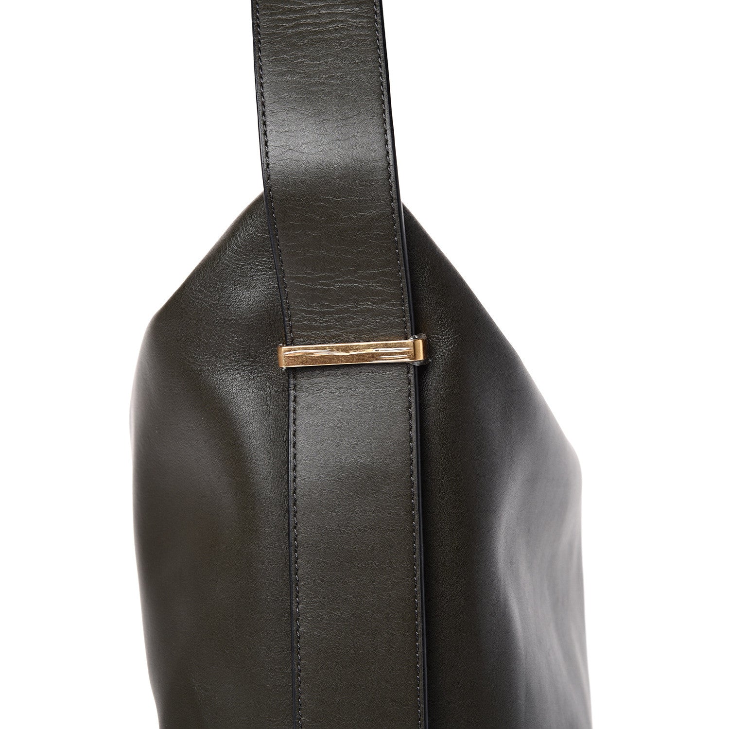 Alexander Wang Calfskin Prisma Skeletal Hobo Dark Green Gold Hardware 6 of 10