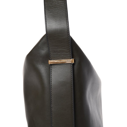 Alexander Wang Calfskin Prisma Skeletal Hobo Dark Green Gold Hardware 6 of 10