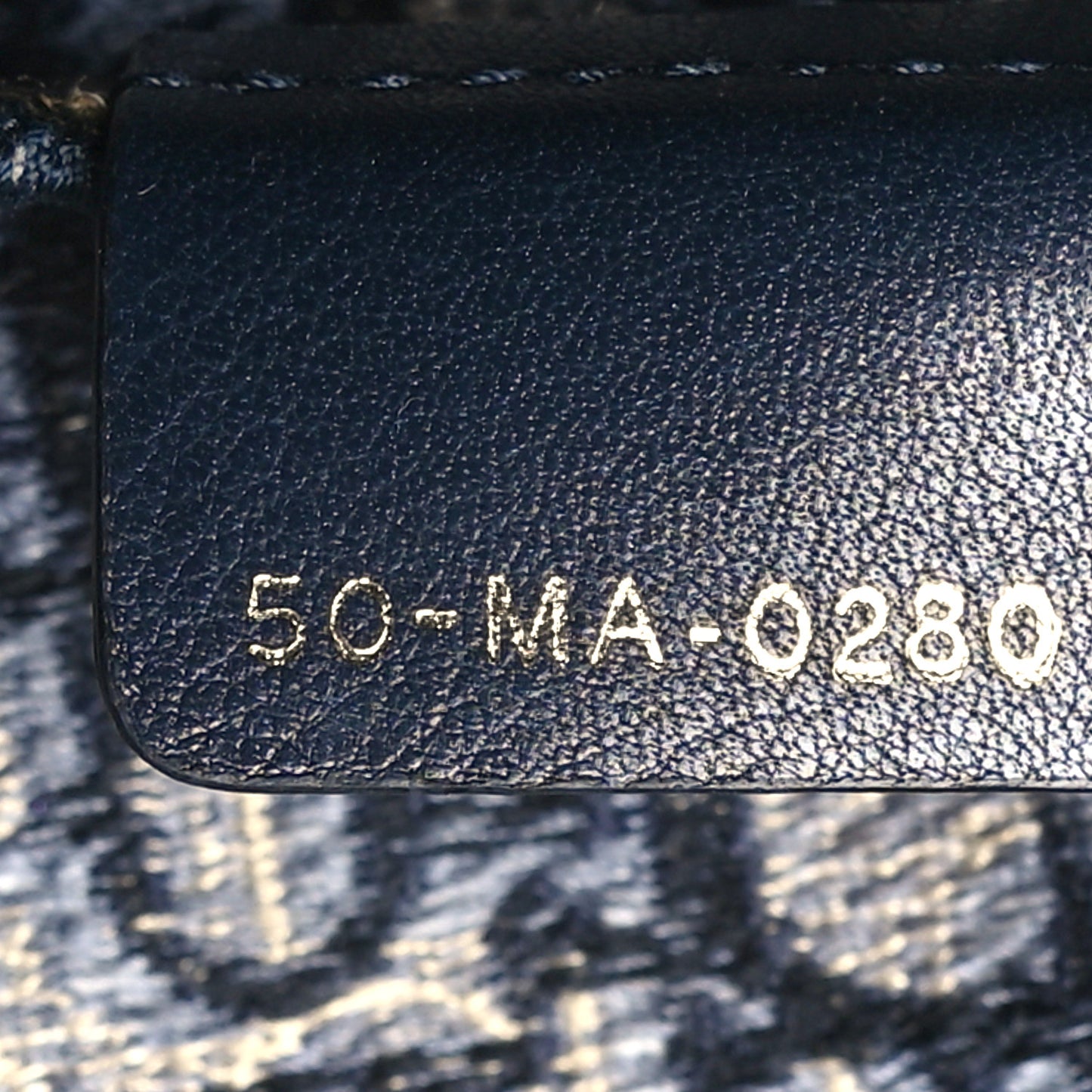 Oblique Slim Saddle Pouch Blue