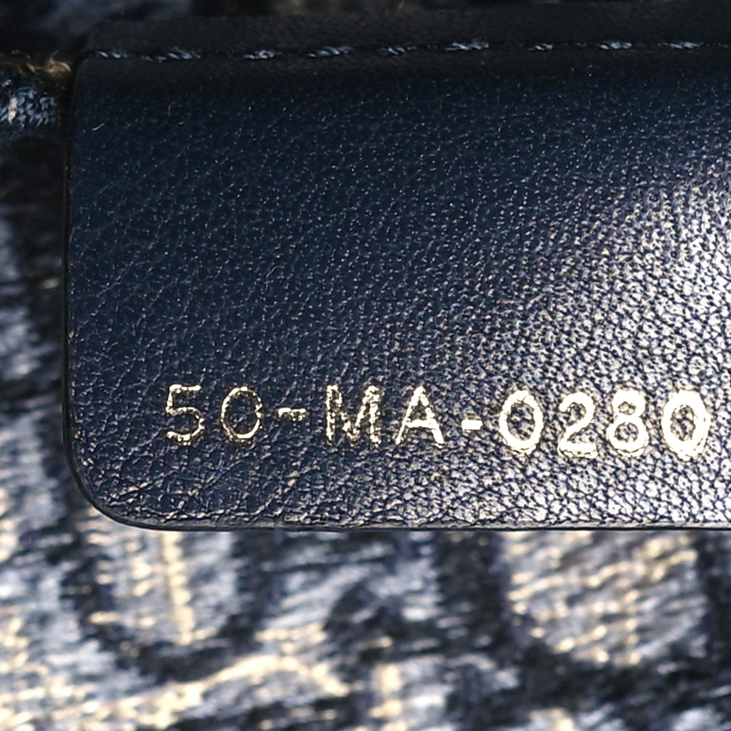 Christian Dior Oblique Slim Saddle Pouch Blue 7 of 10