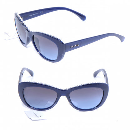 Chanel Freshwater Cultured Pearl Cat Eye Sunglasses 6038 H Blue 1 of 4