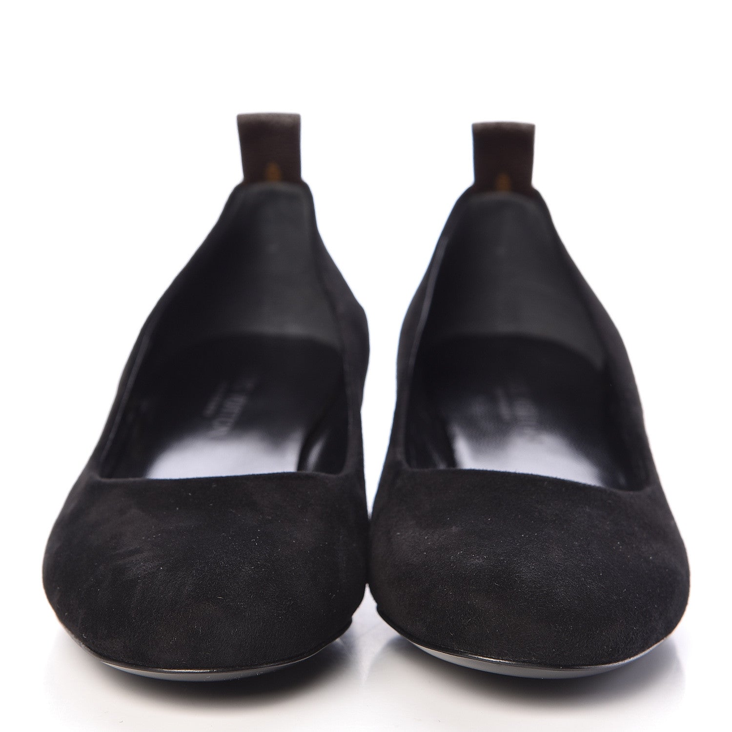 Louis Vuitton Suede Uniformes Pump 36 Black 2 of 8