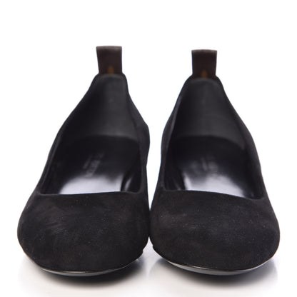 Louis Vuitton Suede Uniformes Pump 36 Black 2 of 8