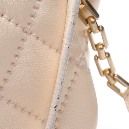 Chanel Calfskin Quilted Retro Chain Flap Beige 11 of 13