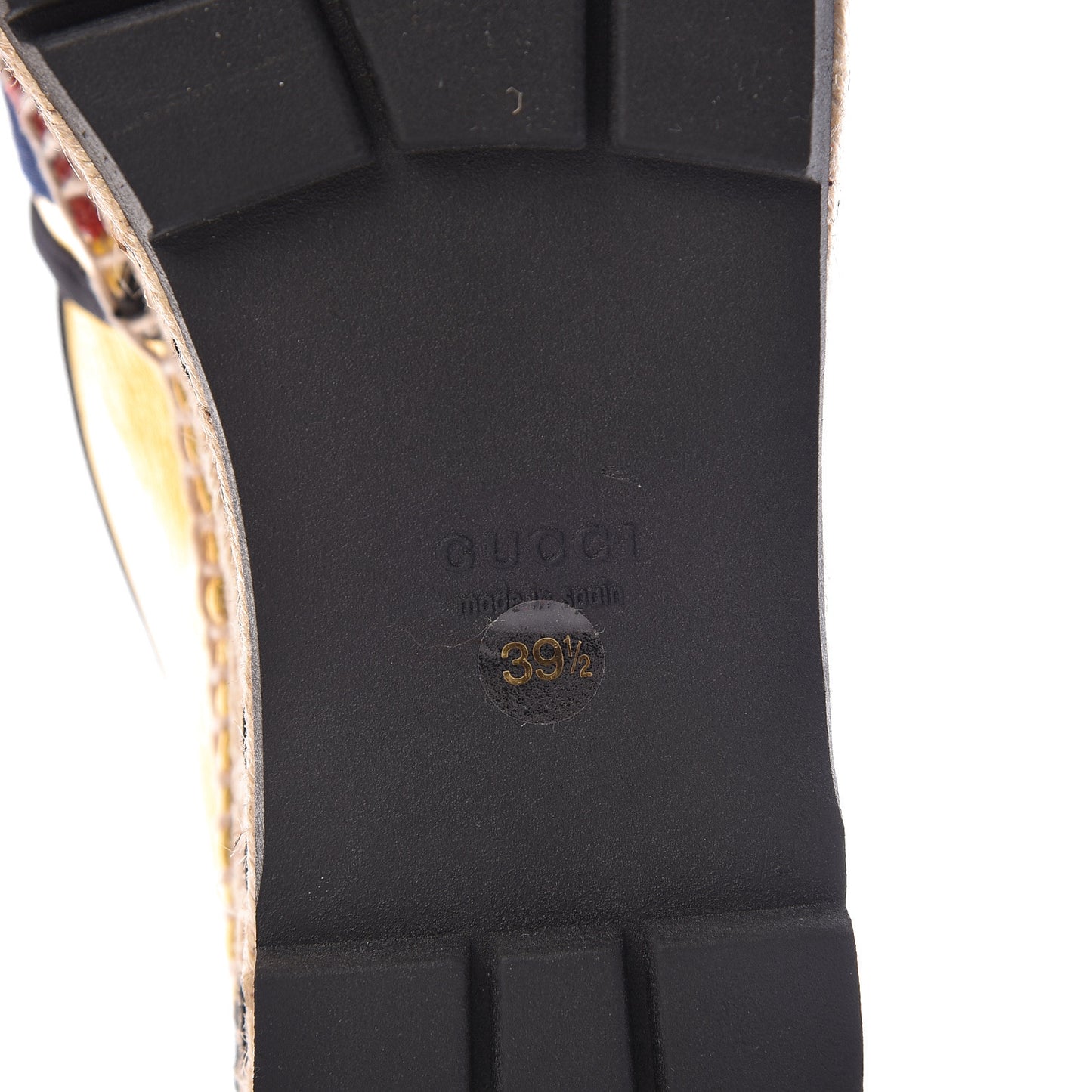 Metallic Calfskin Sylvie Platform Espadrilles 39.5 Gold