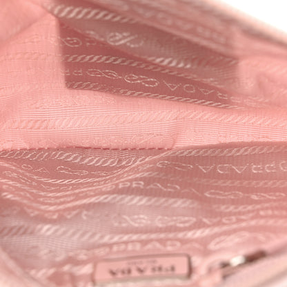 Prada Re-Nylon Vela Saffiano Mini Pochette Bag Alabastro 5 of 11