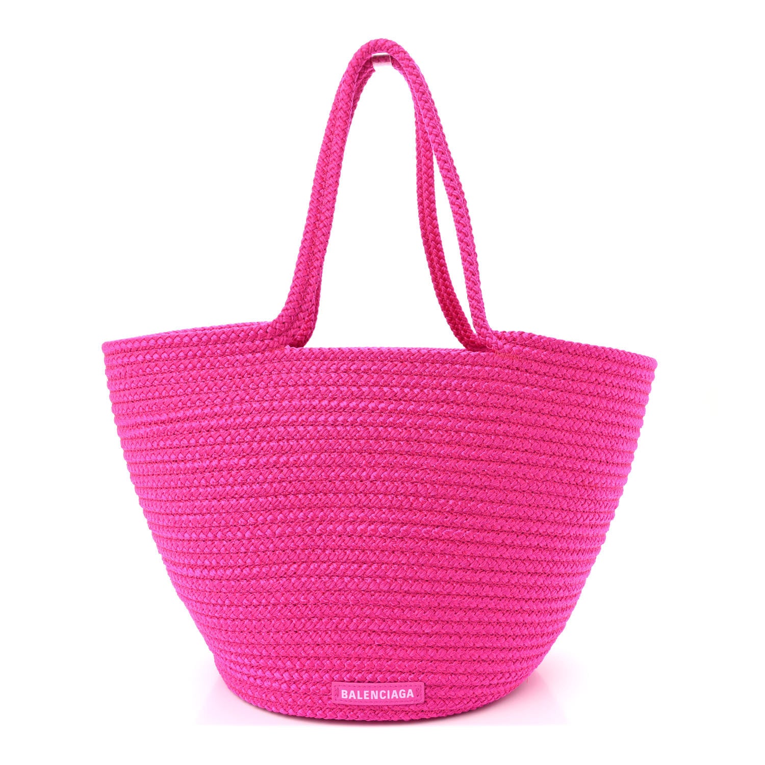 Balenciaga Raffia Large Ibiza Basket Bag Fuchsia 1 of 11