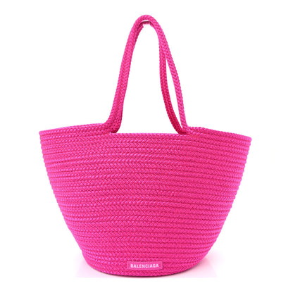 Balenciaga Raffia Large Ibiza Basket Bag Fuchsia 1 of 11