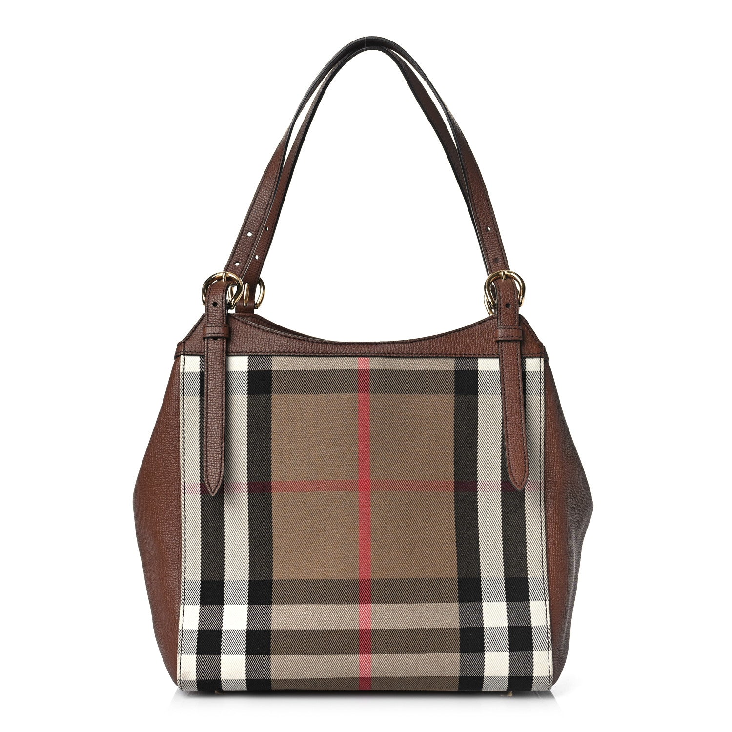 Burberry House Check Small Canterbury Tote Berry Pink 1 of 8