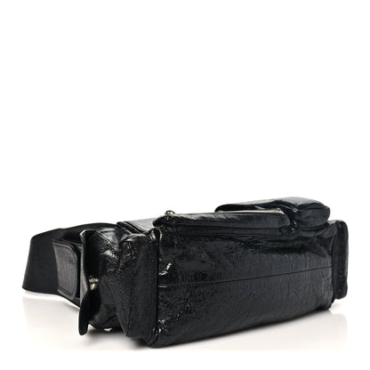 Balenciaga Agneau Arena Superbusy XS Sling Zip Shoulder Bag Black 4 of 10