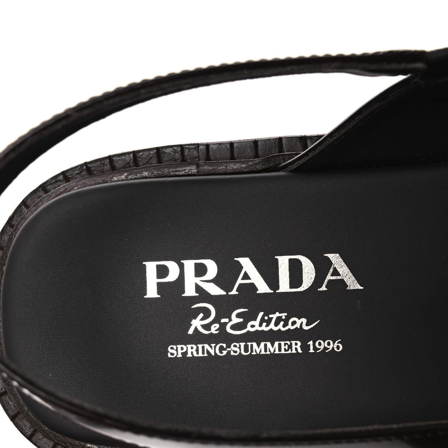 Prada Spazzolato Fume Re-Edition 1996 Buckle Sandals 41 Bruciato 9 of 11