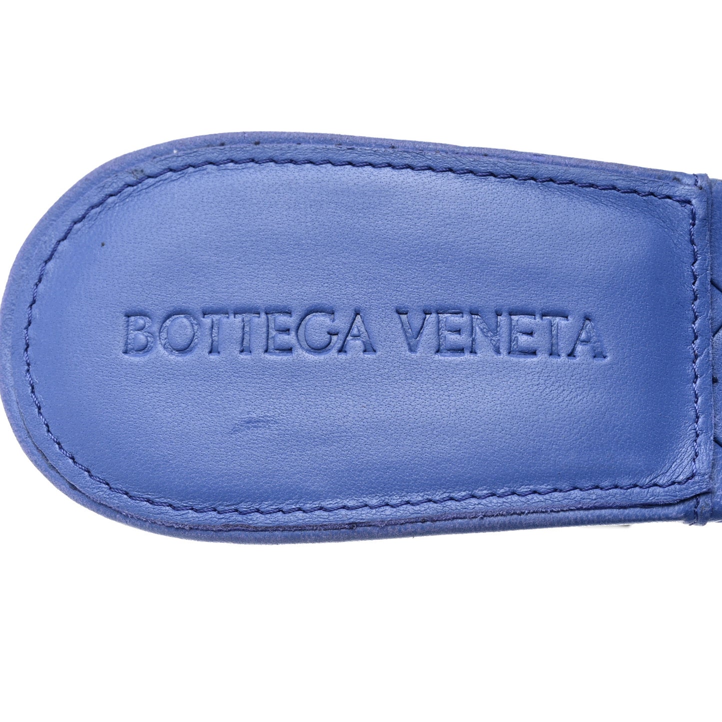 Nappa Maxi Intrecciato Lido Mule Sandals 36 Royal Blue