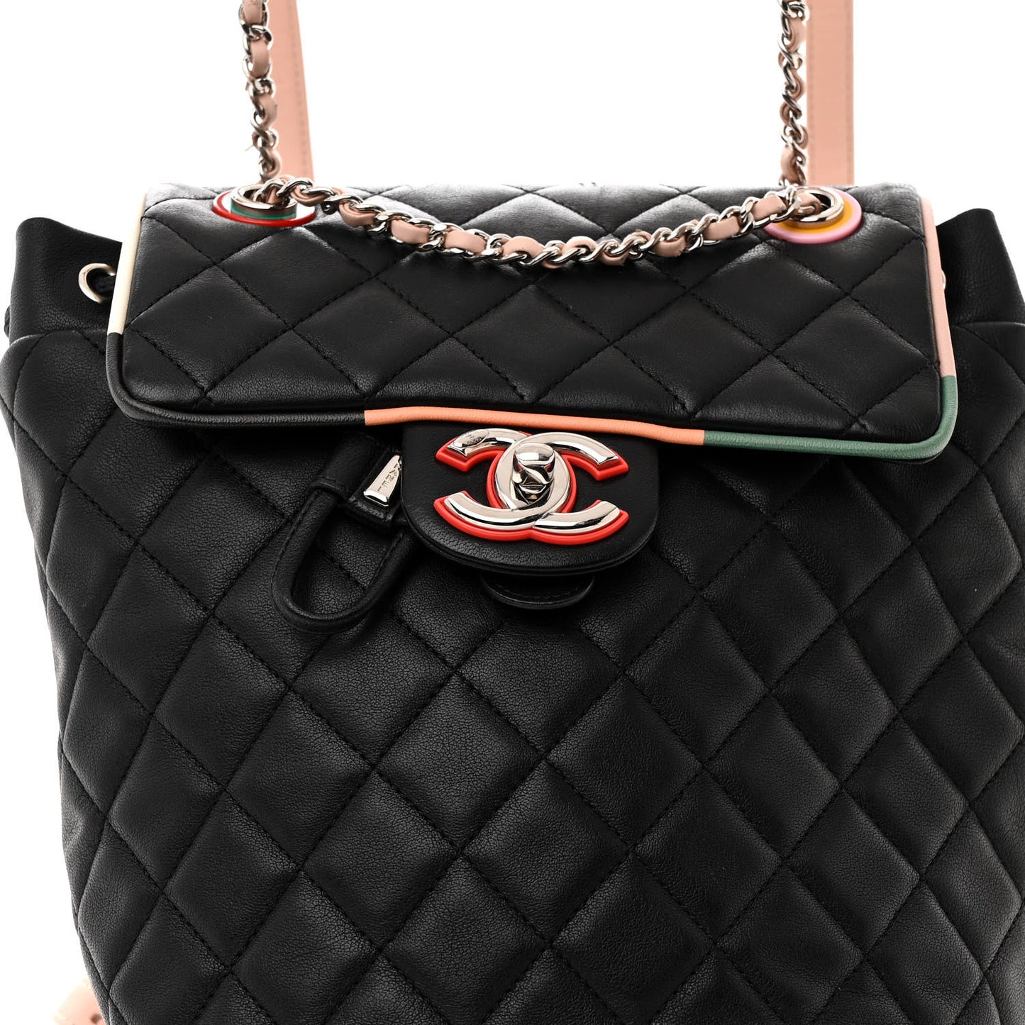 Lambskin Quilted Small Cuba Urban Spirit Backpack Black