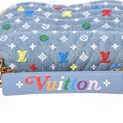 Louis Vuitton Embroidered Monogram Denim New Wave Chain MM 9 of 10