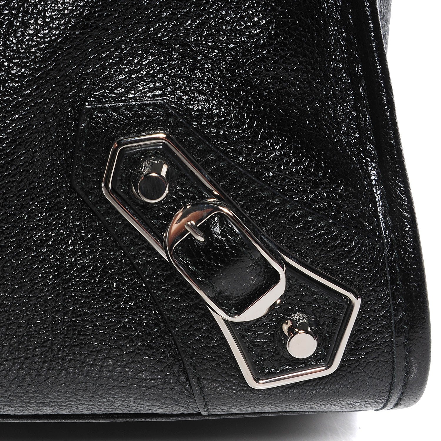 Balenciaga Chevre Silver Metallic Edge Hardware City Black 9 of 14