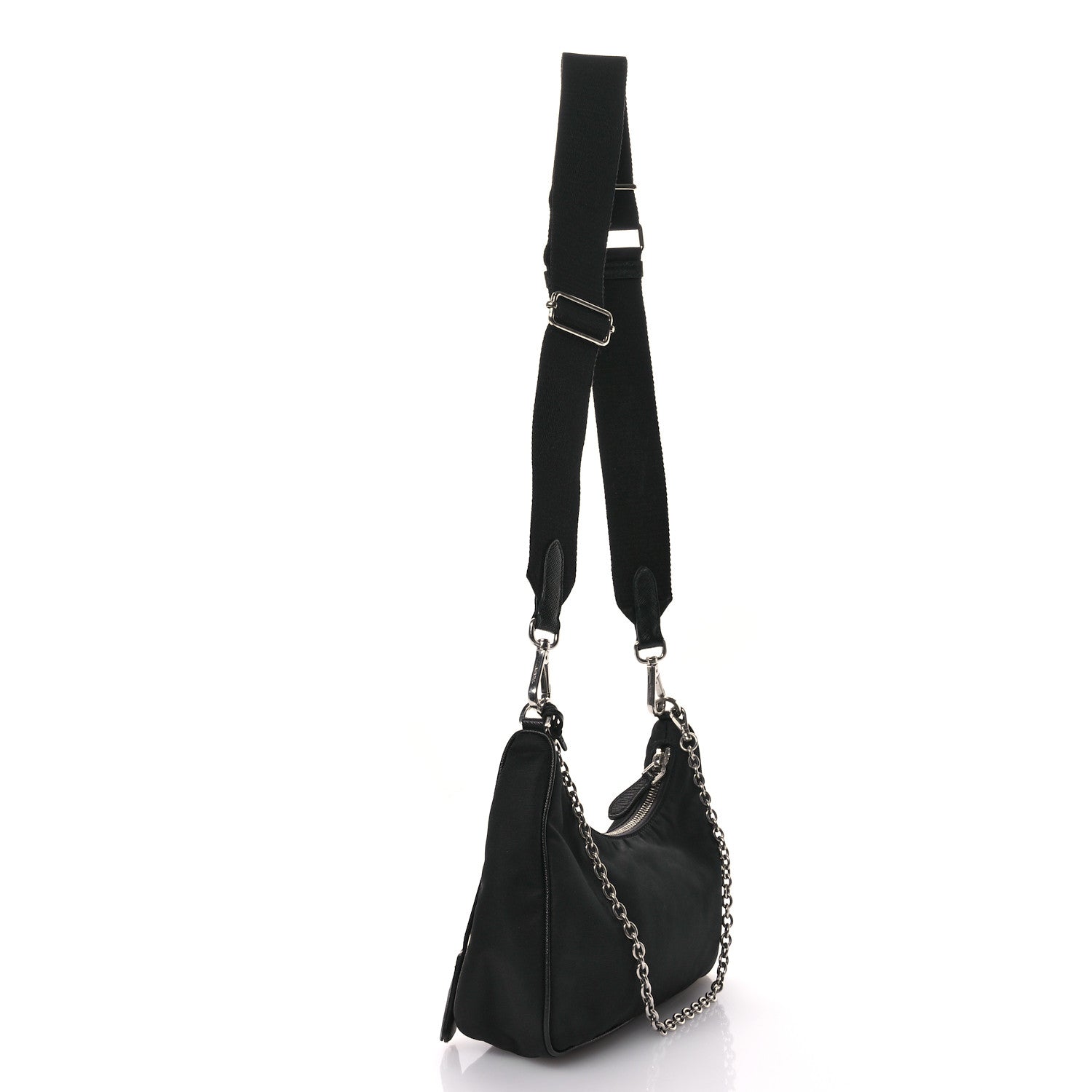 Prada Nylon Re-Edition 2005 Shoulder Bag Black 3 of 11