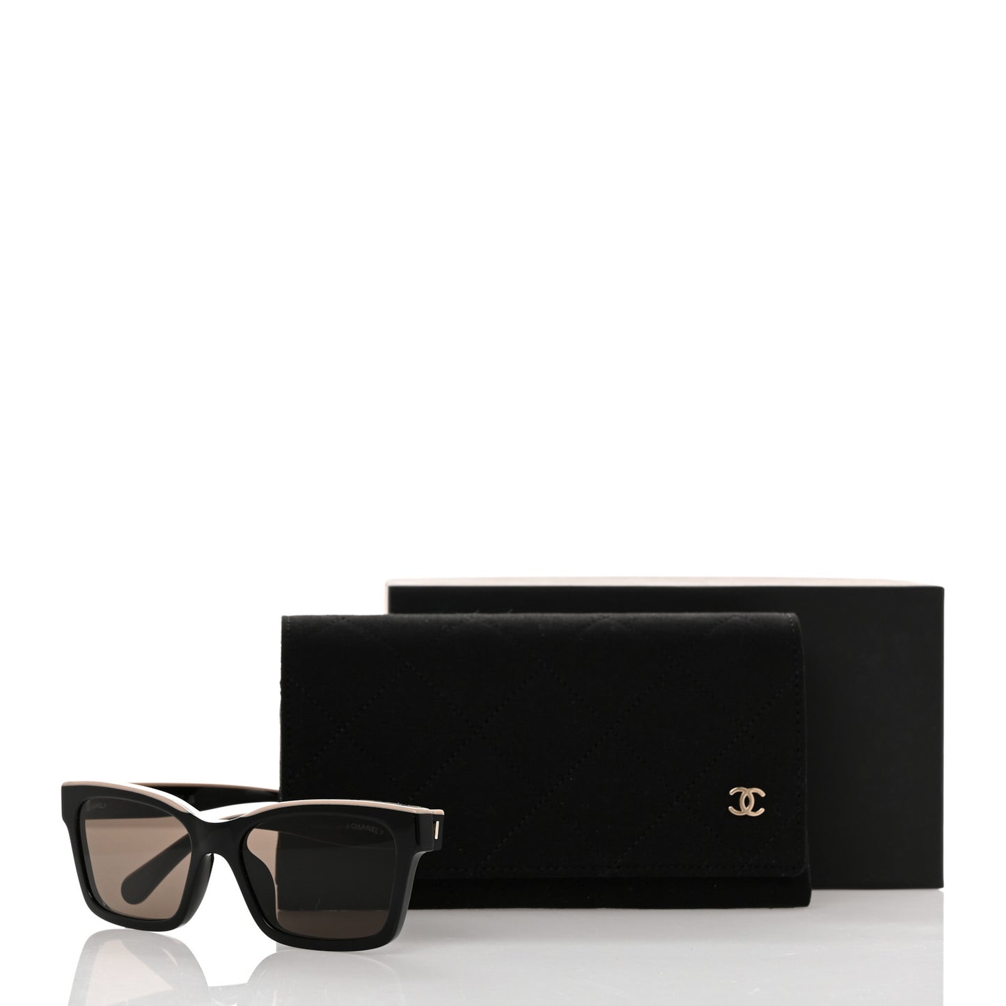 Acetate Square Sunglasses 5417-A Black