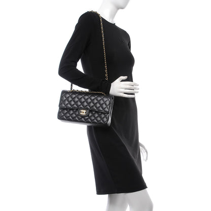 Chanel Caviar Quilted Medium Double Flap Black 2 of 8
