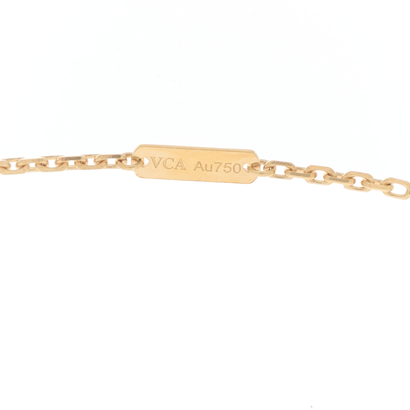 18K Yellow Gold Guilloche Magic Alhambra Long Necklace