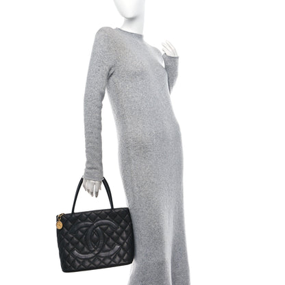Chanel Caviar Quilted Medallion Tote Black 2 of 15