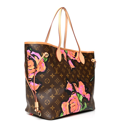 Louis Vuitton Monogram Roses Neverfull MM 3 of 9