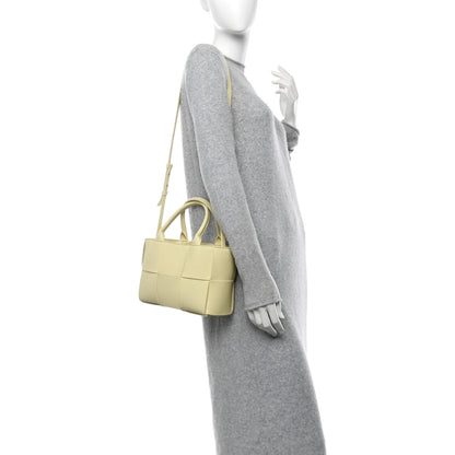 Bottega Veneta Nappa Maxi Intrecciato Mini Arco Tote Ice Cream 2 of 10
