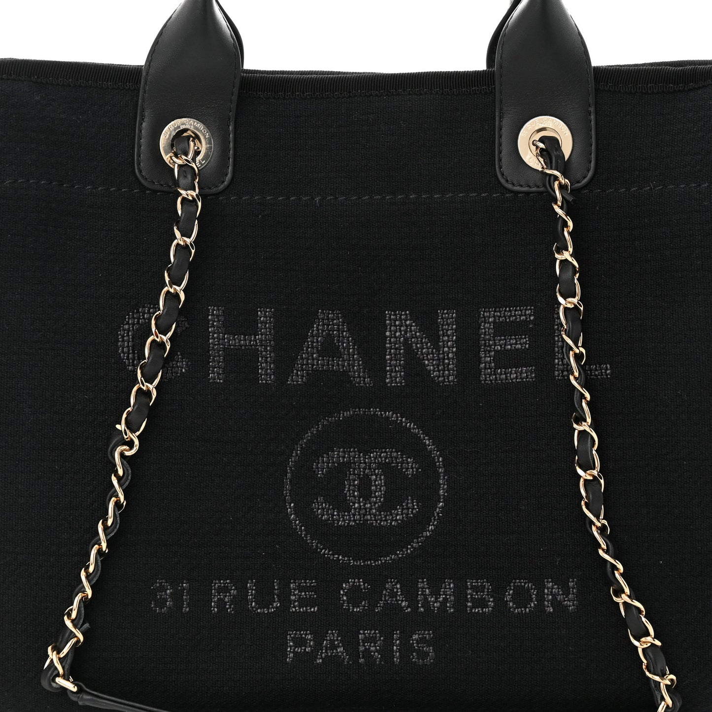 Mixed Fibers Small Deauville Tote Black
