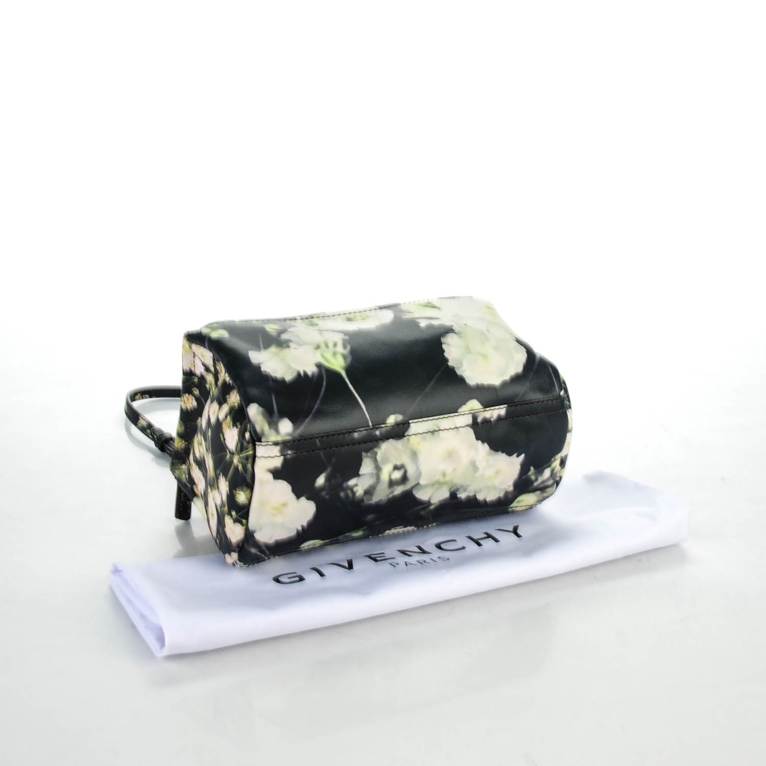 Givenchy Calfskin Baby's Breath Print Mini Pandora Black 4 of 7
