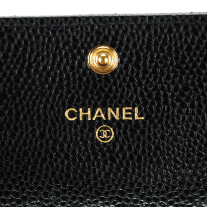 Chanel Caviar Quilted Flap Card Holder Black 5 of 8