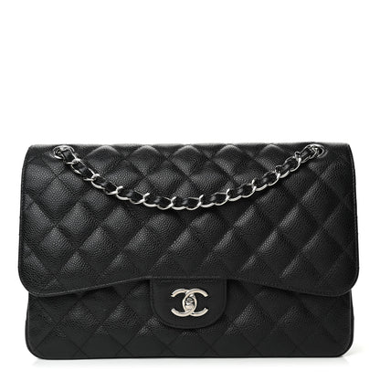 Chanel Caviar Quilted Jumbo Double Flap Black 1 of 4