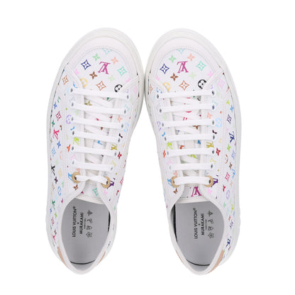 Louis Vuitton LV X TM Calfskin Monogram Multicolor Lagoon Sneakers 40 White 2 of 10