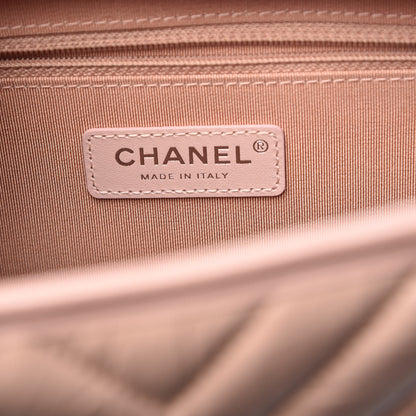 Chanel Aged Calfskin Chevron Quilted Medium Gabrielle Hobo Pink 6 of 10