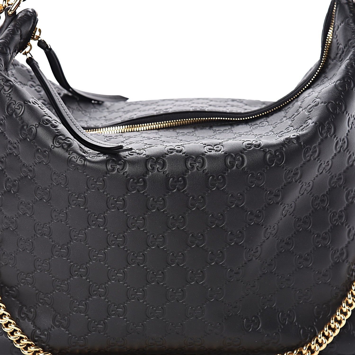 Gucci Guccissima Signature Large Linea A Hobo Black 10 of 10