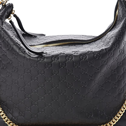 Gucci Guccissima Signature Large Linea A Hobo Black 10 of 10