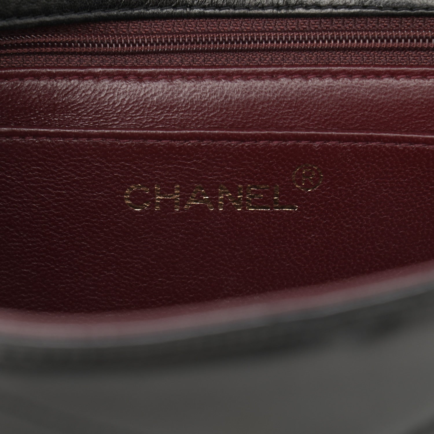 Chanel Lambskin Chevron Medium Flap Bag Black 6 of 13