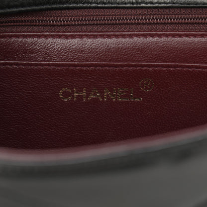 Chanel Lambskin Chevron Medium Flap Bag Black 6 of 13