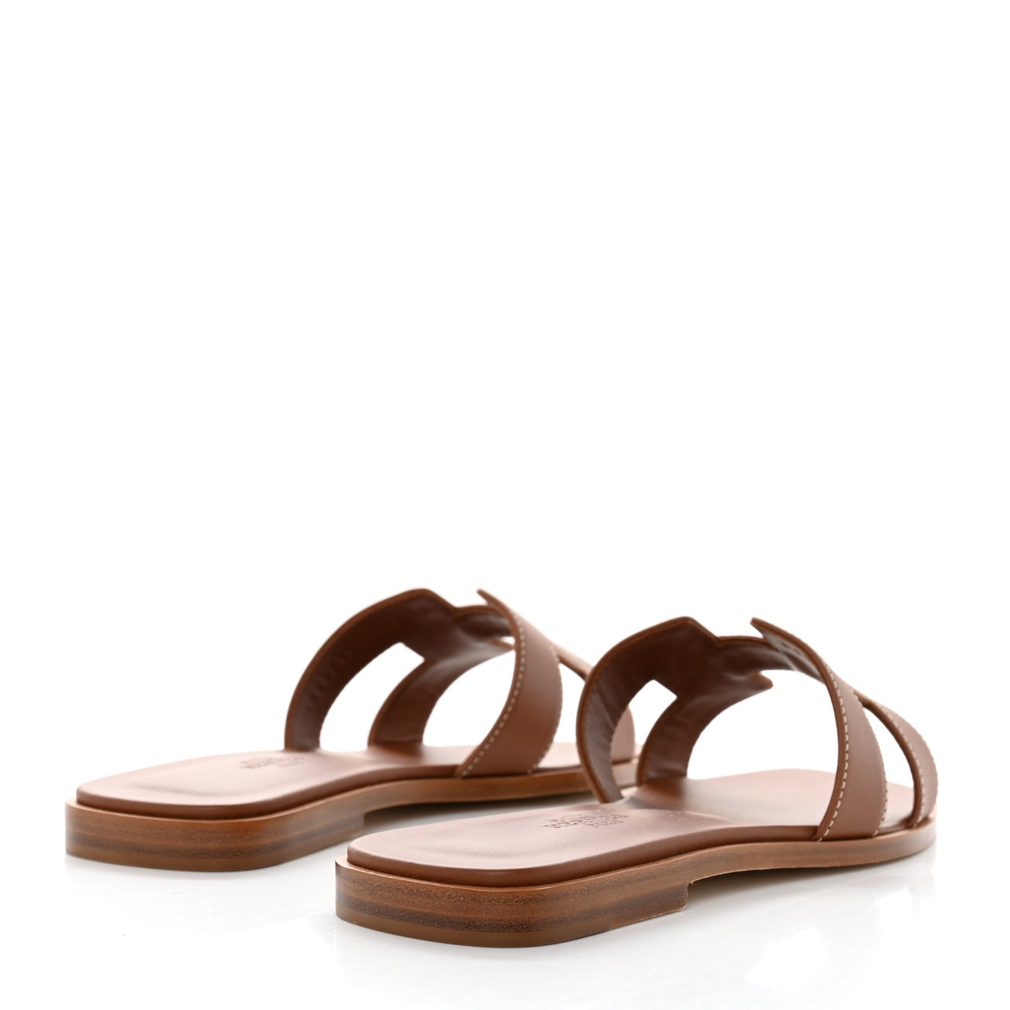 Box Calfskin Oran Sandals 37 Gold