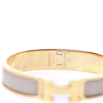 Hermes Enamel Clic Clac H Narrow Bracelet PM Marron Glace 5 of 6