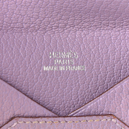 Hermes Chevre Mysore Envelope Pouch PM Rose Dragee 6 of 7