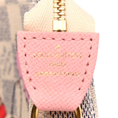 Louis Vuitton Damier Azur 2018 Christmas Animation Mini Pochette Accessories 5 of 6