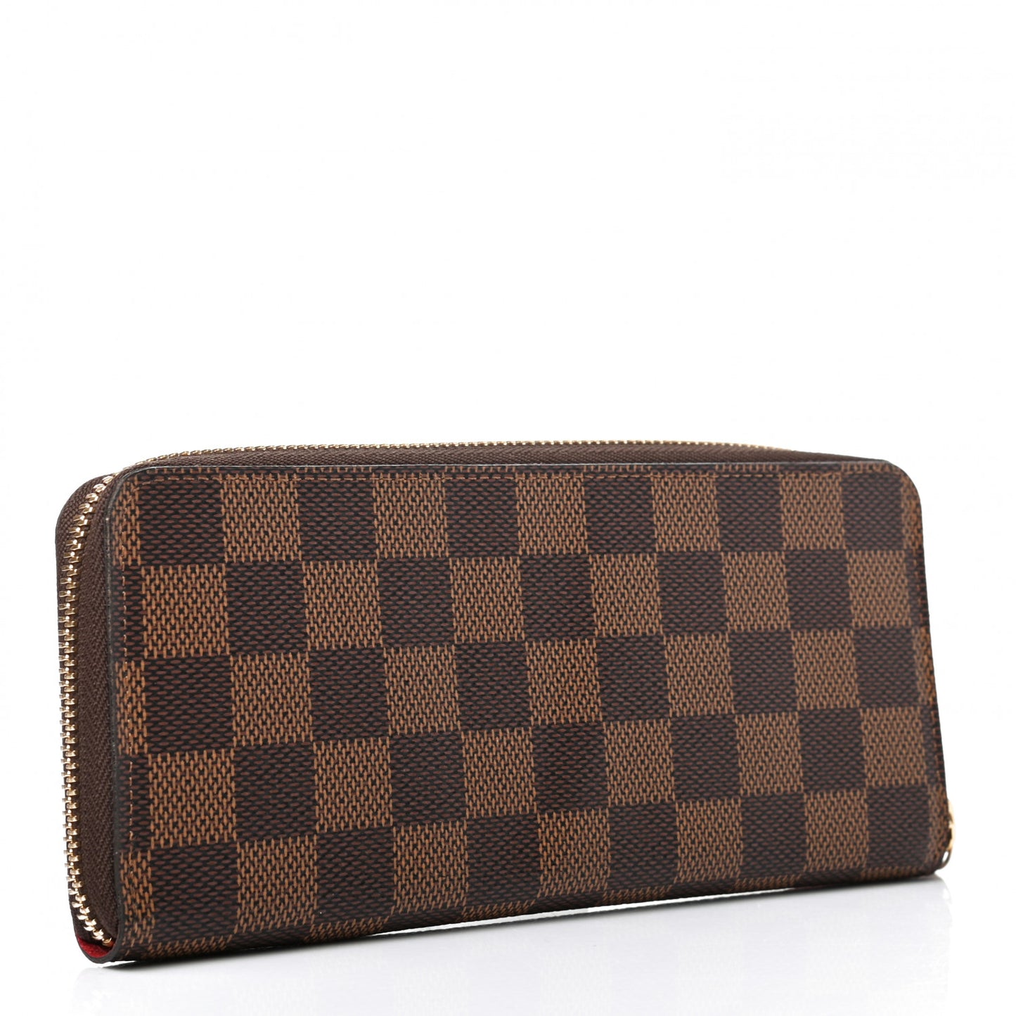 Damier Ebene Clemence Wallet Cherry