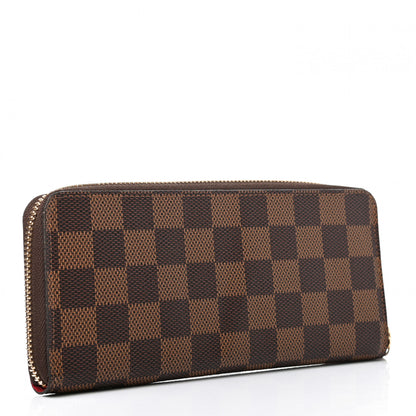 Louis Vuitton Damier Ebene Clemence Wallet Cherry 3 of 8