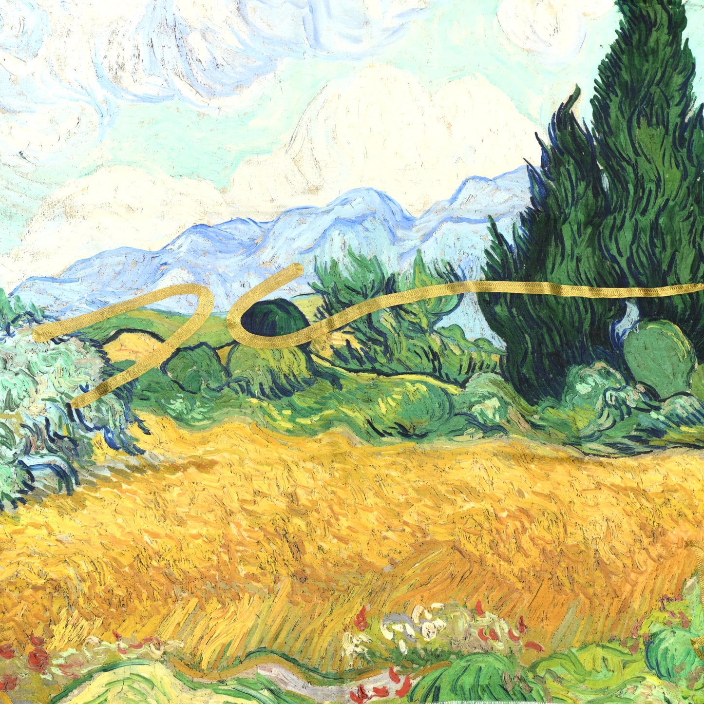 Wool Silk Masters Van Gogh Shawl