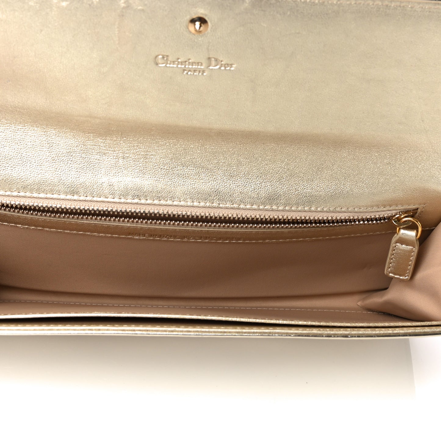 Metallic Patent Ultimate Wristlet Gold