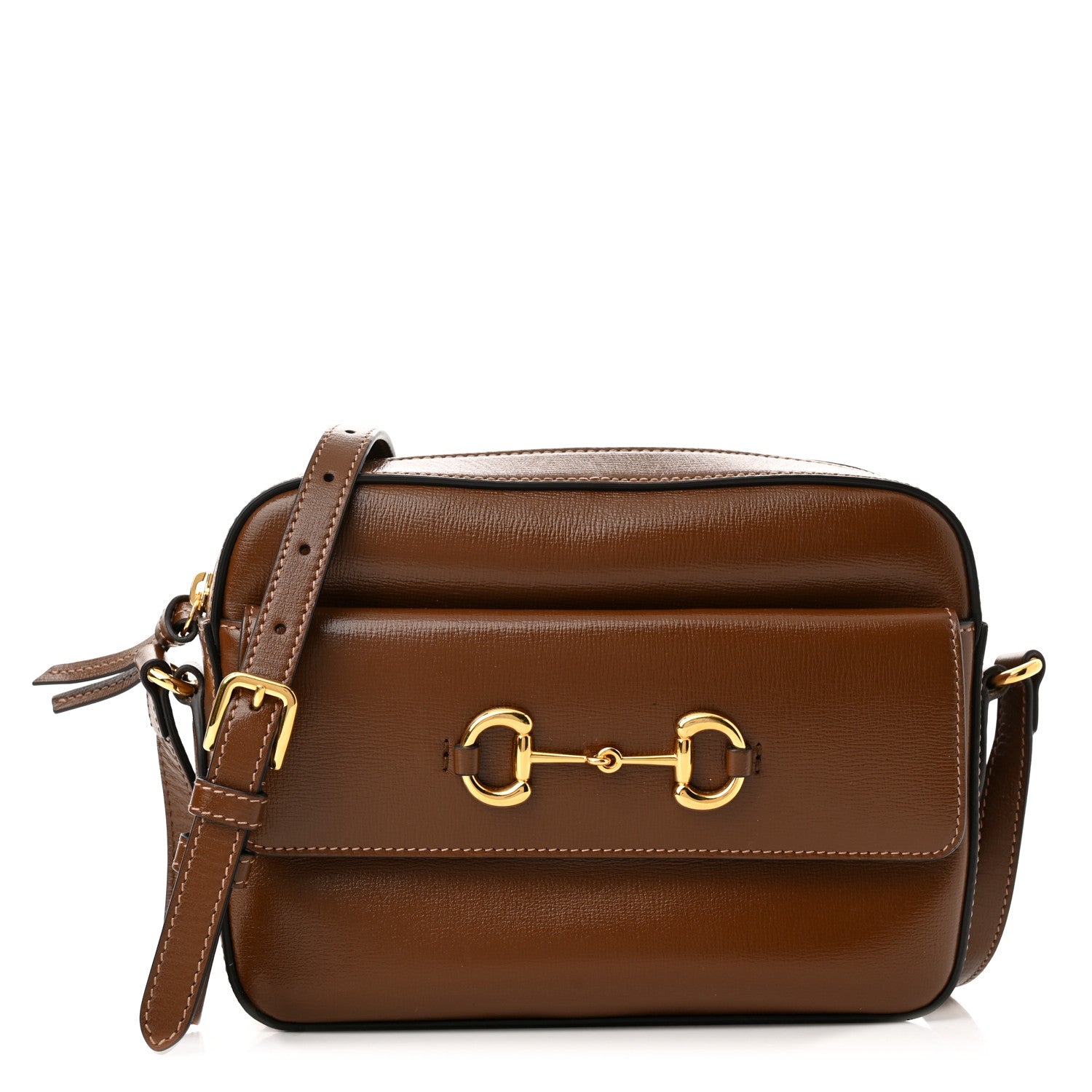Gucci Azalea Calfskin Small Horsebit 1955 Shoulder Bag Brown Sugar 1 of 11
