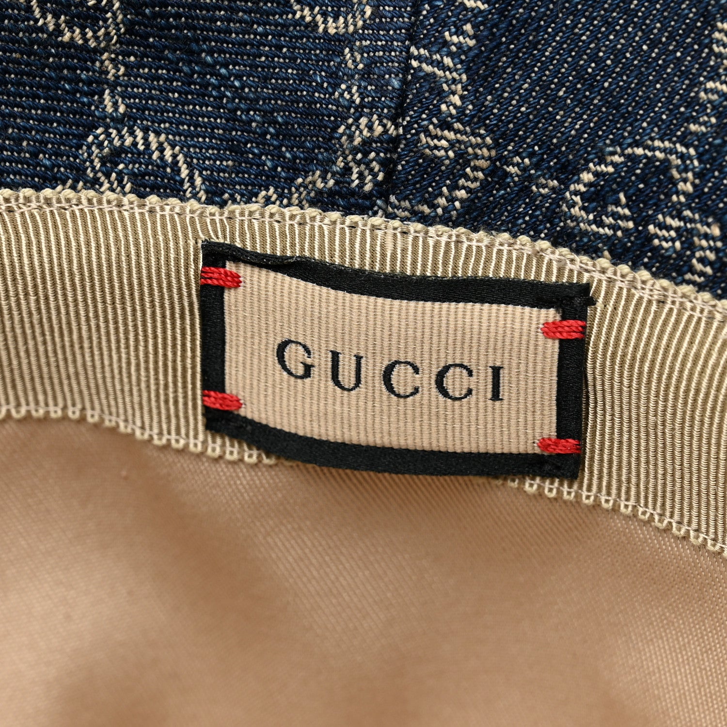 Gucci Eco Washed Denim GG Monogram Brim Hat M Blue 8 of 8