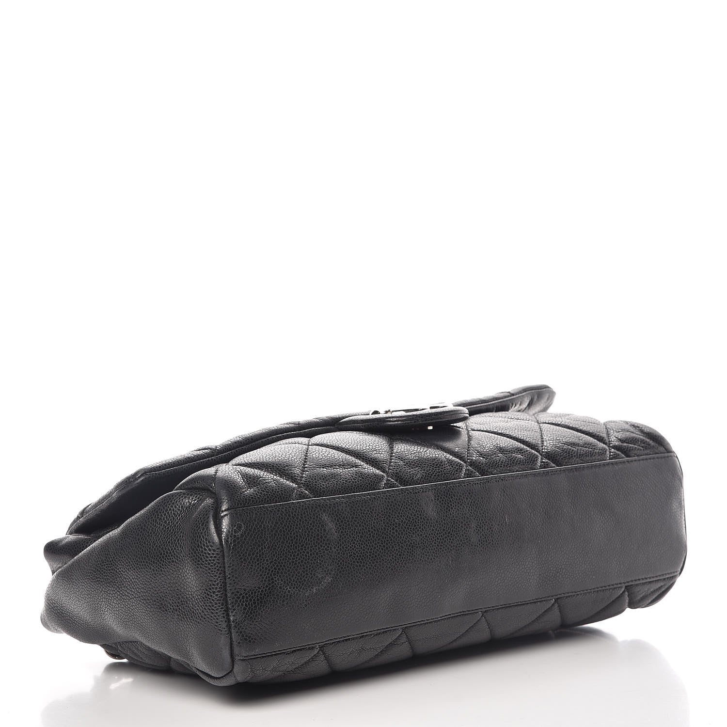 Chanel Glazed Caviar Medium Nature Flap Bag Black 4 of 20