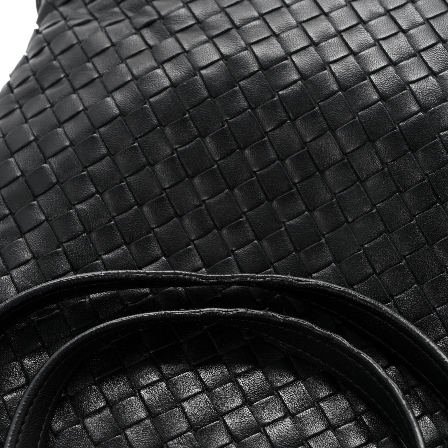 Bottega Veneta Nappa Intrecciato Flat Shoulder Bag Black 14 of 15