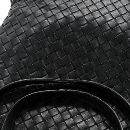 Bottega Veneta Nappa Intrecciato Flat Shoulder Bag Black 14 of 15