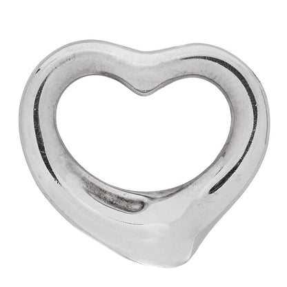 Tiffany Sterling Silver 16mm Elsa Peretti Open Heart Pendant 1 of 4